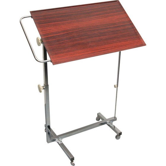 Image 1 of Carrello vintage in metallo e compensato di Variett Bremshey, Germania 1970