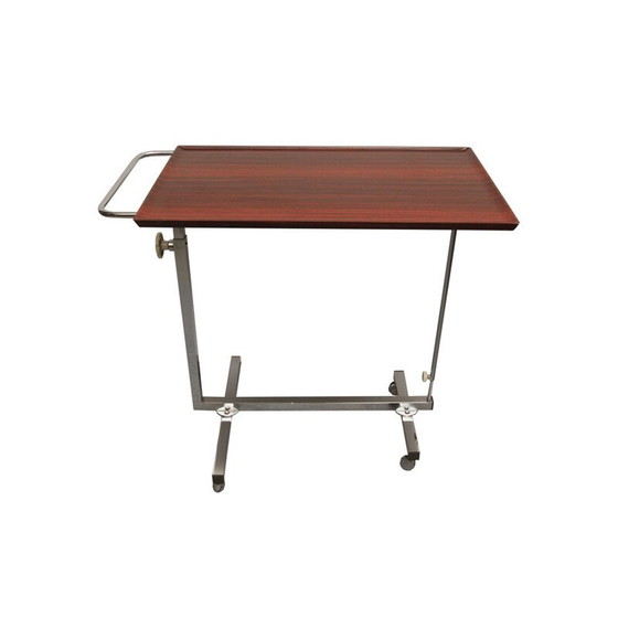 Image 1 of Carrello vintage in metallo e compensato di Variett Bremshey, Germania 1970