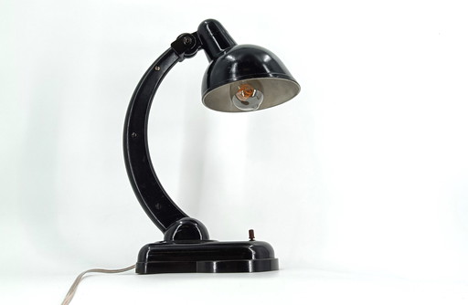 Lampe de bureau Art déco en bakélite, années 1950