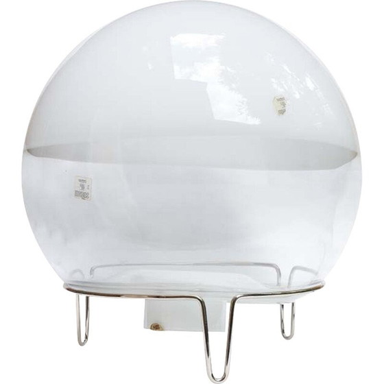 Image 1 of Vintage spherical glass table lamp by Angelo Mangiarotti