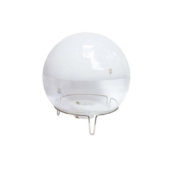 Image 1 of Vintage spherical glass table lamp by Angelo Mangiarotti