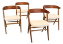 4 sedie vintage Sibast 'Hallundbaek'