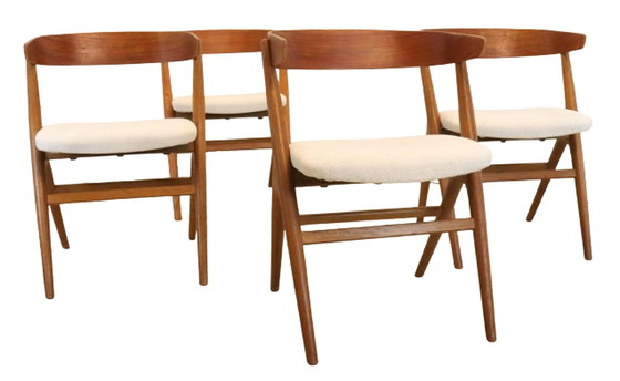 Image 1 of 4x chaises Sibast 'Hallundbaek' vintage