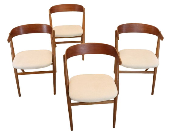 Image 1 of 4x chaises Sibast 'Hallundbaek' vintage
