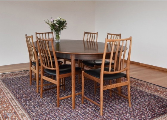 Image 1 of Rosewood Dining Set Designed By Torbjørn Afdal For Bruksbo