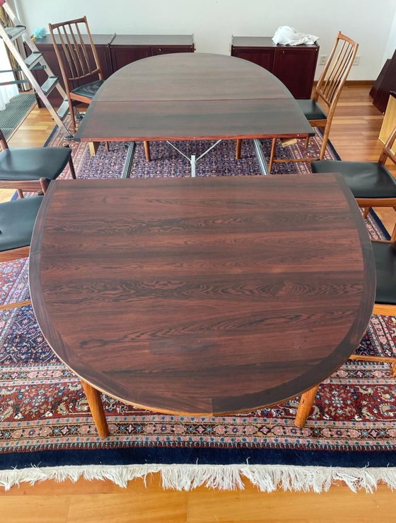 Image 1 of Rosewood Dining Set Designed By Torbjørn Afdal For Bruksbo