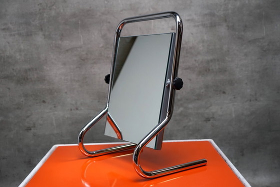 Image 1 of Miroir vintage en chrome de Table Mirrow Boden Spiegel & Co, années 1970