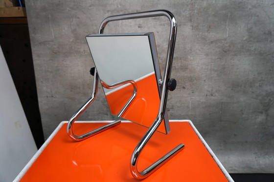 Image 1 of Miroir vintage en chrome de Table Mirrow Boden Spiegel & Co, années 1970