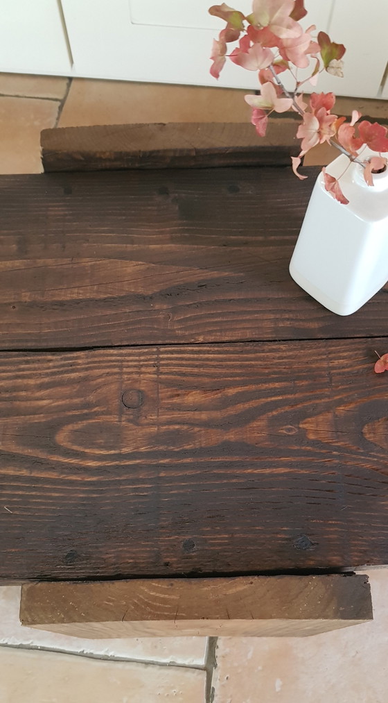 Image 1 of Primitive Tripod Coffee Table