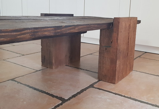 Image 1 of Primitive Tripod Coffee Table