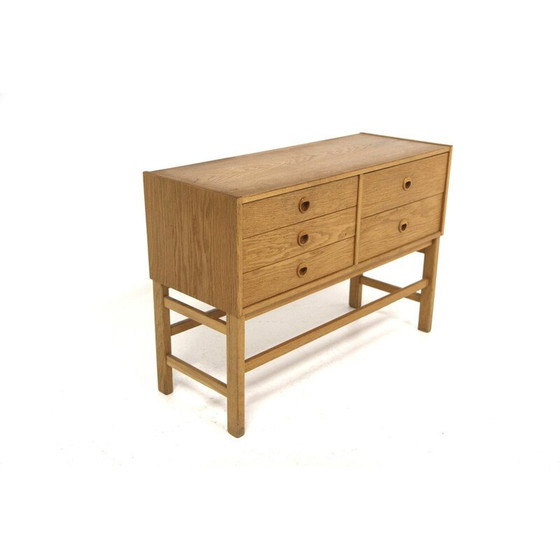 Image 1 of Vintage oak chest of drawers, Sweden 1960