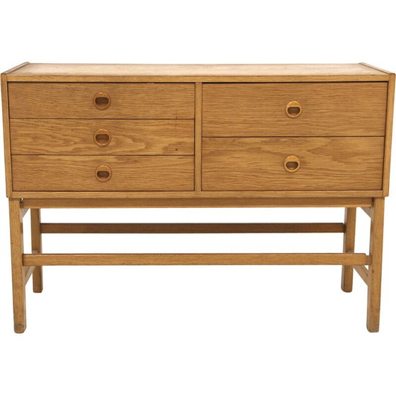 Image 1 of Vintage oak chest of drawers, Sweden 1960