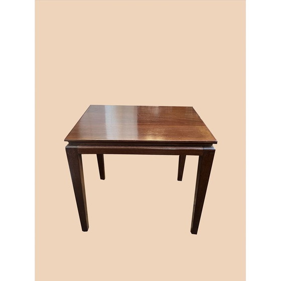 Image 1 of Vintage mahogany and palm wood coffee table, 1940
