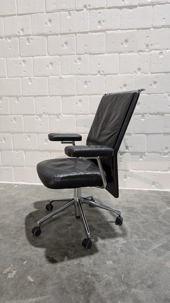 Image 1 of Vitra Ac 2 Leather Desk Chair By Antonio Citterio