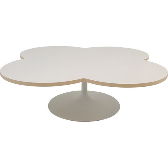 Image 1 of Vintage "Flower table" coffee table in white laminate by Kho Liang for Artifort, Netherlands 1960