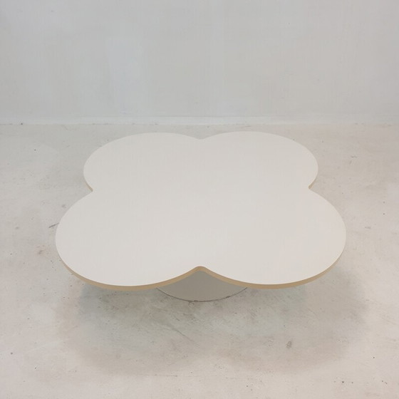 Image 1 of Vintage "Flower table" coffee table in white laminate by Kho Liang for Artifort, Netherlands 1960