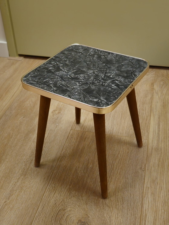 Image 1 of Table à plantes vintage en marbre Table d'appoint