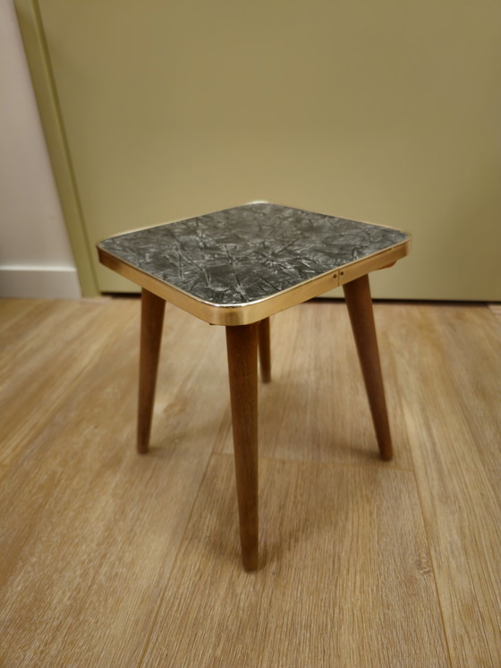 Image 1 of Table à plantes vintage en marbre Table d'appoint