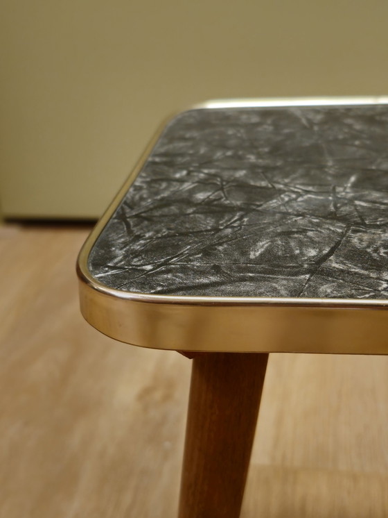 Image 1 of Table à plantes vintage en marbre Table d'appoint