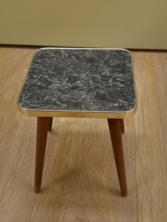 Image 1 of Table à plantes vintage en marbre Table d'appoint