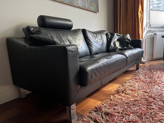 Image 1 of 2x Leather Leolux Sofas