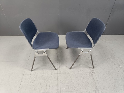 Vintage Dsc 106 Side Chairs By Giancarlo Piretti For Castelli, Set Of 6