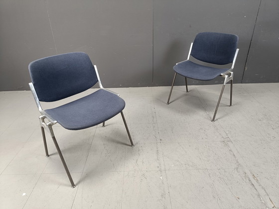 Image 1 of Vintage Dsc 106 Side Chairs By Giancarlo Piretti For Castelli, Set Of 6