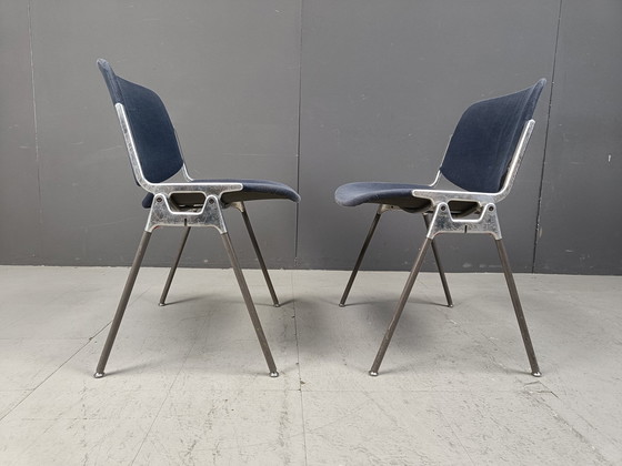 Image 1 of Vintage Dsc 106 Side Chairs By Giancarlo Piretti For Castelli, Set Of 6