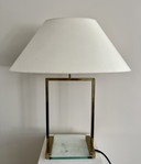 Table d'appoint + lampe Ghyczy