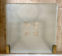 Table d'appoint + lampe Ghyczy