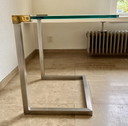 Table d'appoint + lampe Ghyczy