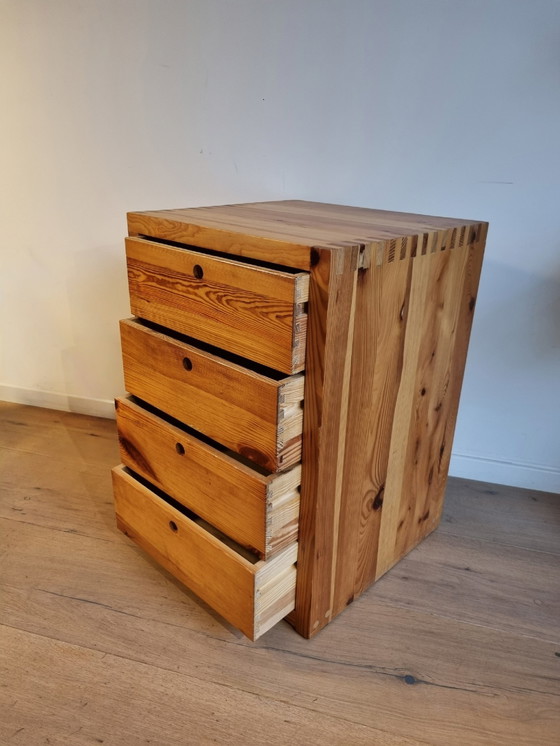 Image 1 of 2x Ate van Apeldoorn for Houtwerk Hattem 1970s Pine cabinet