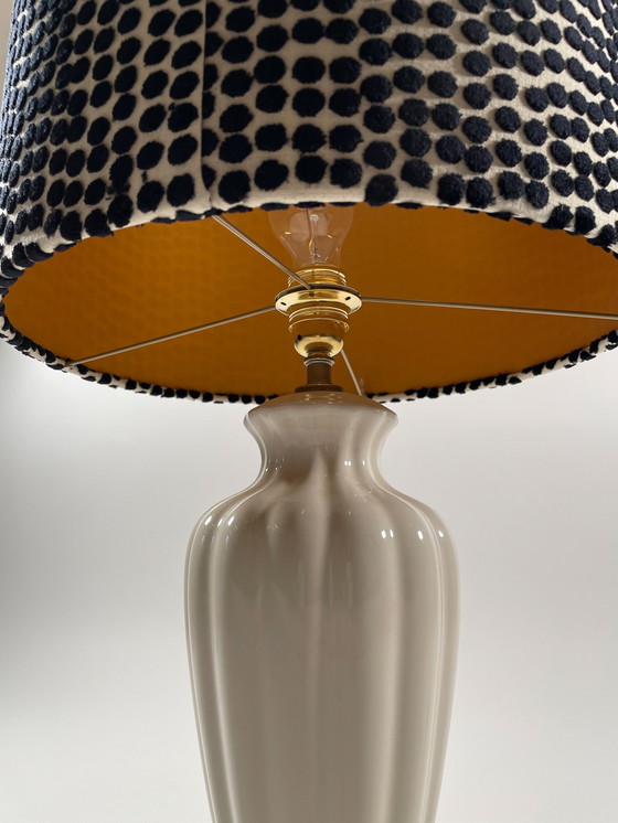 Image 1 of Ceramic Hollywood Regency table lamp 