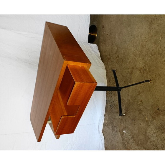 Image 1 of Vintage adjustable teak side table, 1960s