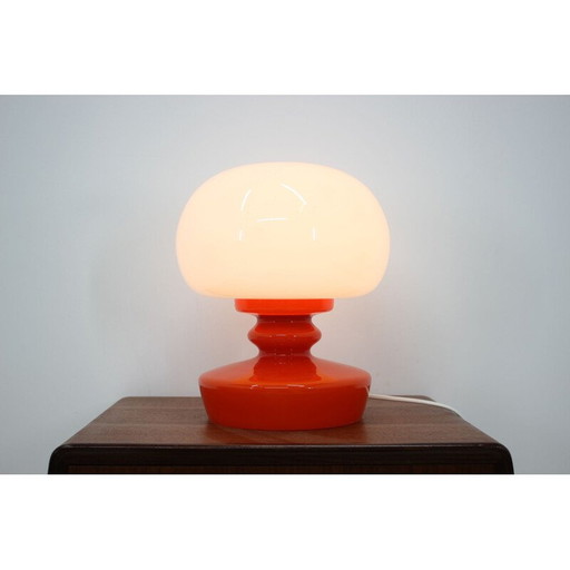 Lampada da tavolo in vetro di design vintage - anni '70