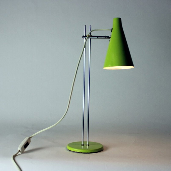 Image 1 of Vintage lacquered metal table lamp by Josef Hurka for Lidokov, Czechoslovakia 1960