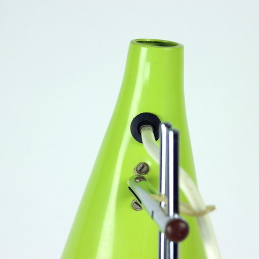 Vintage lacquered metal table lamp by Josef Hurka for Lidokov, Czechoslovakia 1960