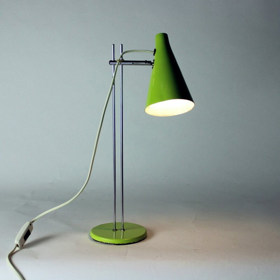 Image 1 of Vintage lacquered metal table lamp by Josef Hurka for Lidokov, Czechoslovakia 1960