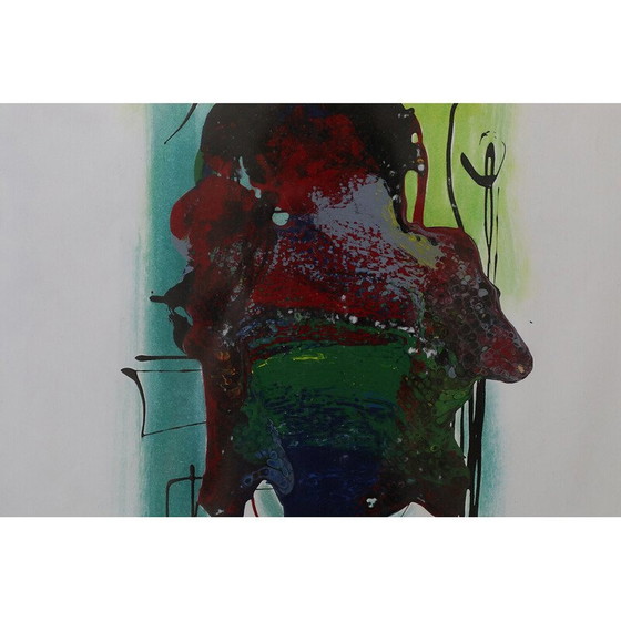 Image 1 of Dipinto d'epoca su carta di Rosario Calì, 1970