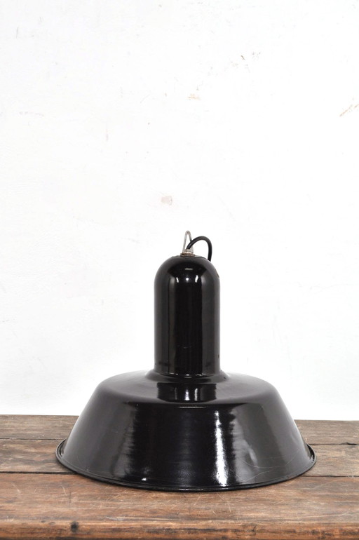 Lampe émaillée vintage