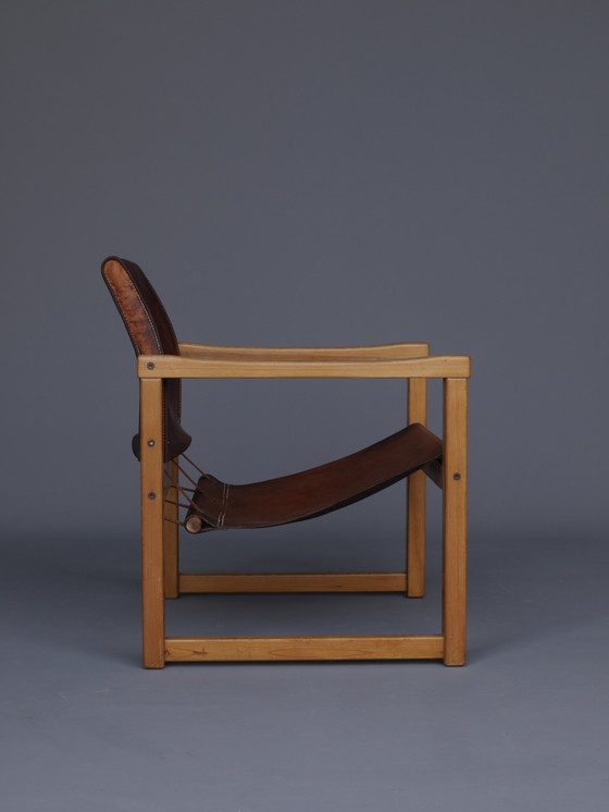 Image 1 of Diana Safari Lounge Chair in Leather and Pine by Karin Mobring for Ikea