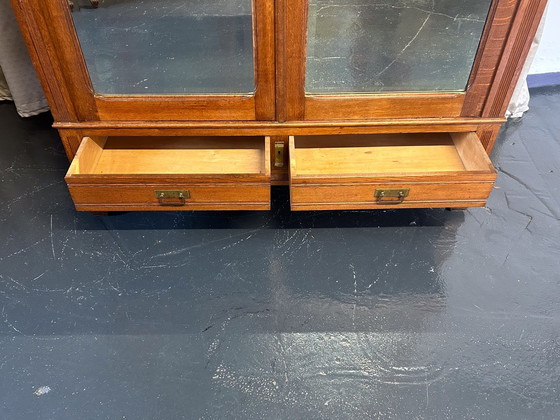 Image 1 of Closet Art Nouveau mirror doors clothes rail drawers