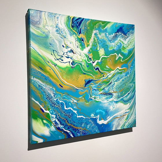 Image 1 of Maxime Bouvy Oil On Canvas - Pouring