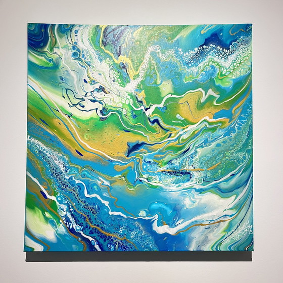 Image 1 of Maxime Bouvy Oil On Canvas - Pouring