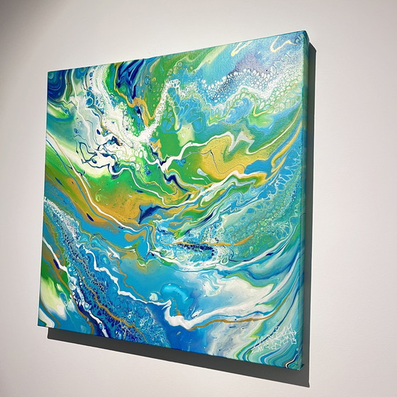 Image 1 of Maxime Bouvy Oil On Canvas - Pouring