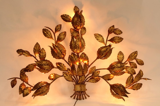Image 1 of Lampe murale Vintage Design Hollywood Regency Italian 1960s