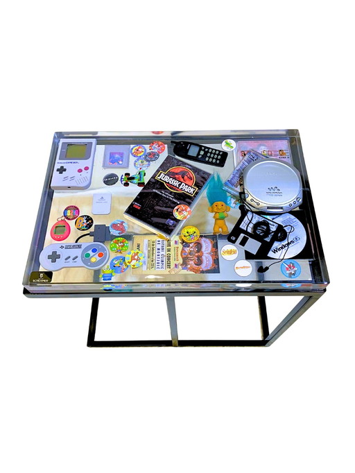 90s Time Capsule Salon Table