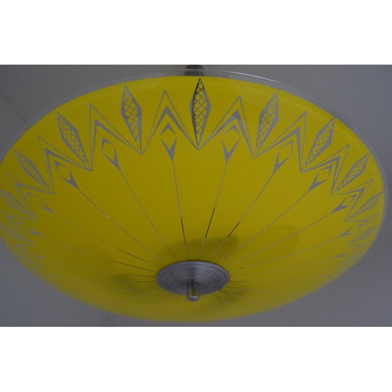 Image 1 of Vintage glass suspension, Czech 1960