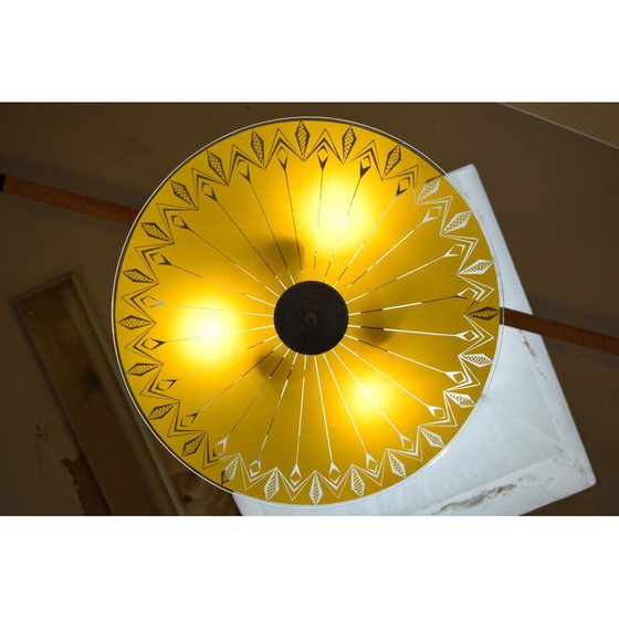 Image 1 of Vintage glass suspension, Czech 1960