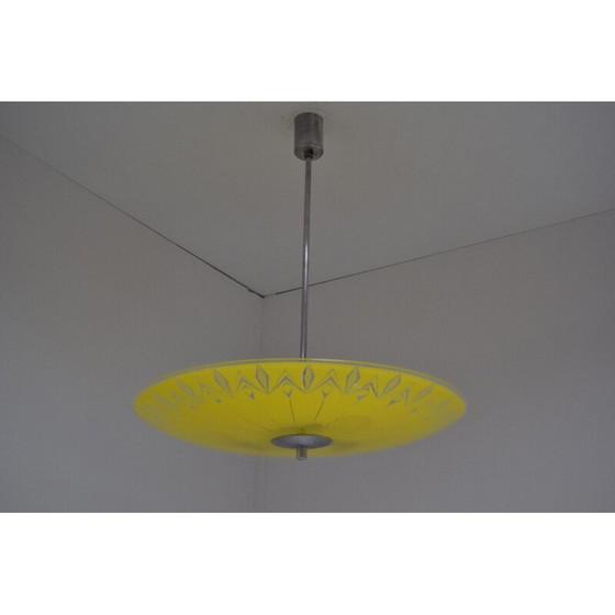 Image 1 of Vintage glass suspension, Czech 1960